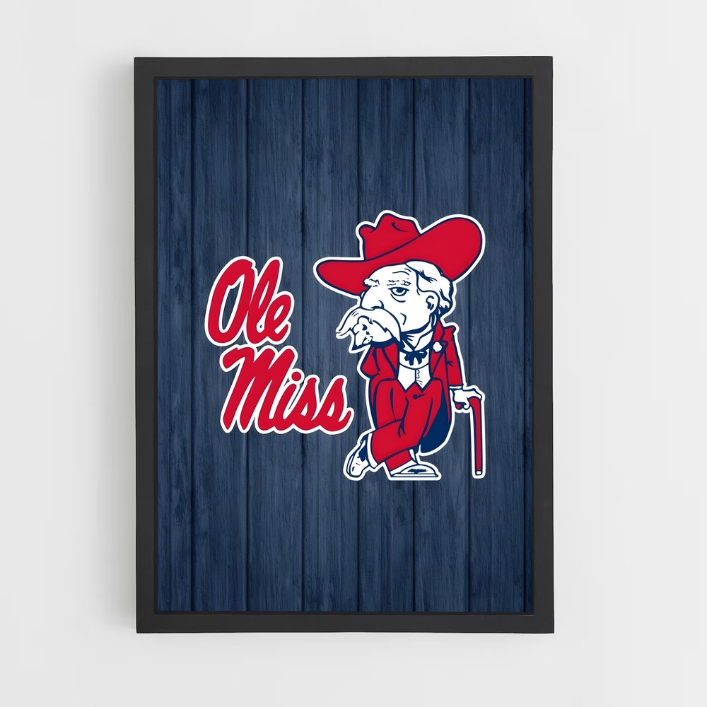 Poster Ole miss – affiche Baseball (vue 2)